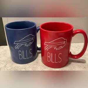 New In Box NFL Buffalo Bills Red, White and Blue Coffee Mug Set - Two Mugs